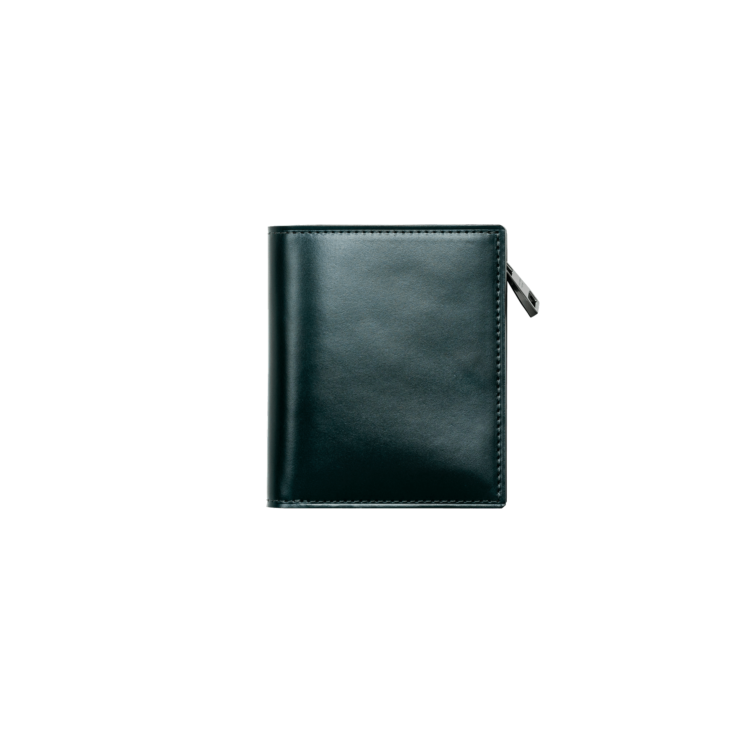 土屋鞄製造所 - 中文官網 - Cordovan 馬臀皮短夾 002(拉鍊零錢口袋) - 琉璃綠色