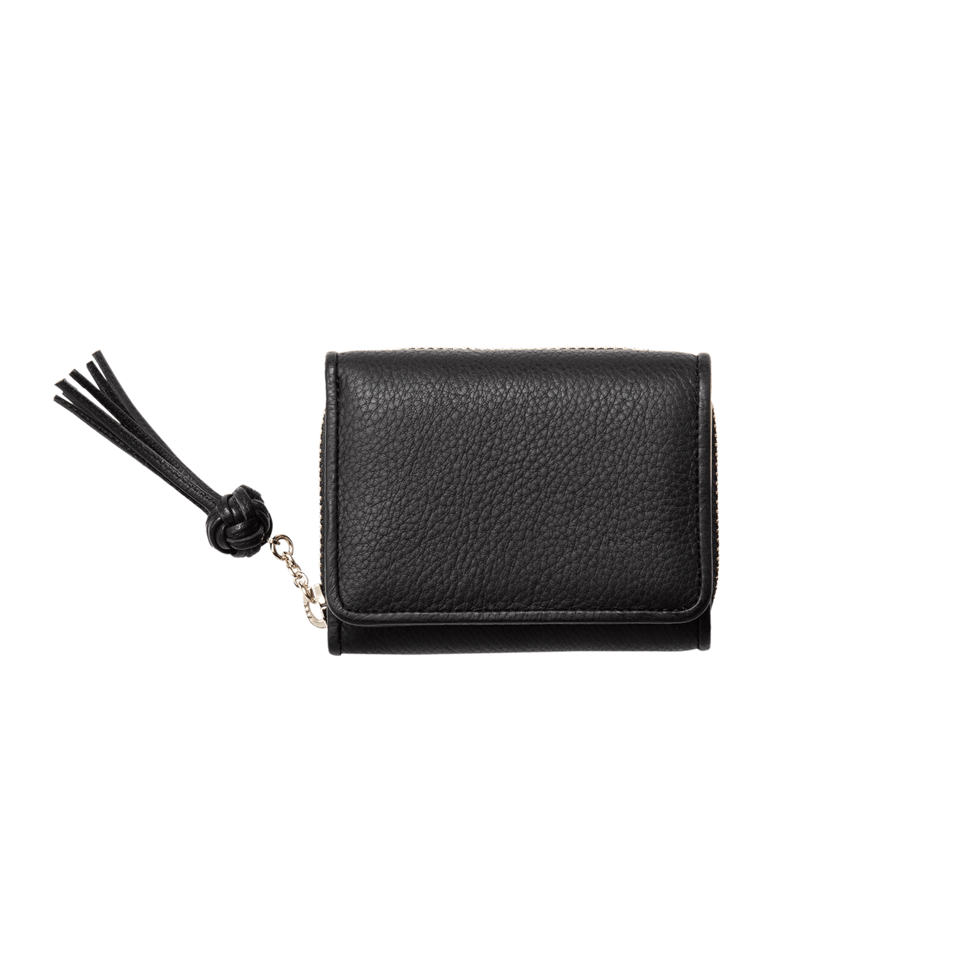 土屋鞄製造所 - 中文官網 - Gusset code 迷你拉鍊短夾 - 墨黑色