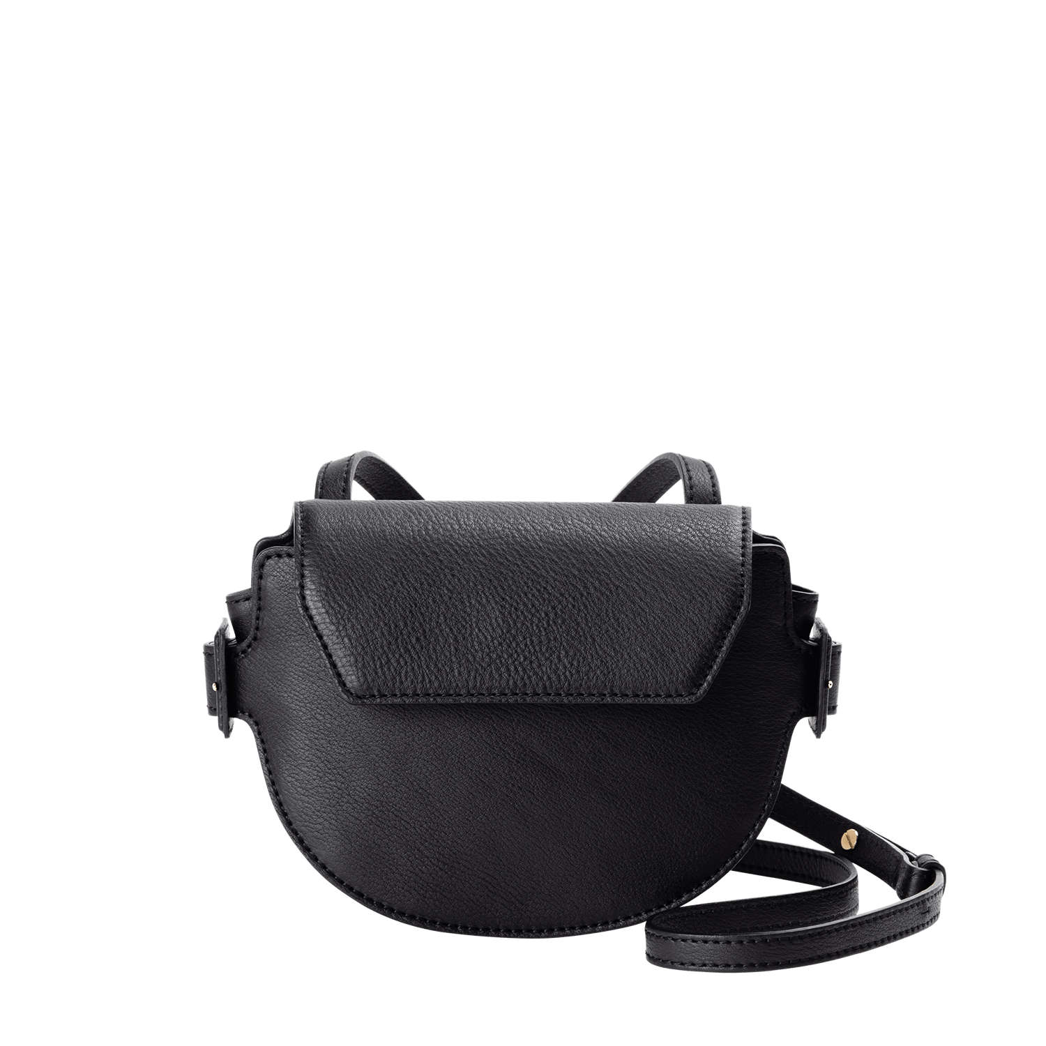 土屋鞄製造所 - 中文官網 - Gusset code 迷你馬鞍包 - 墨黑色