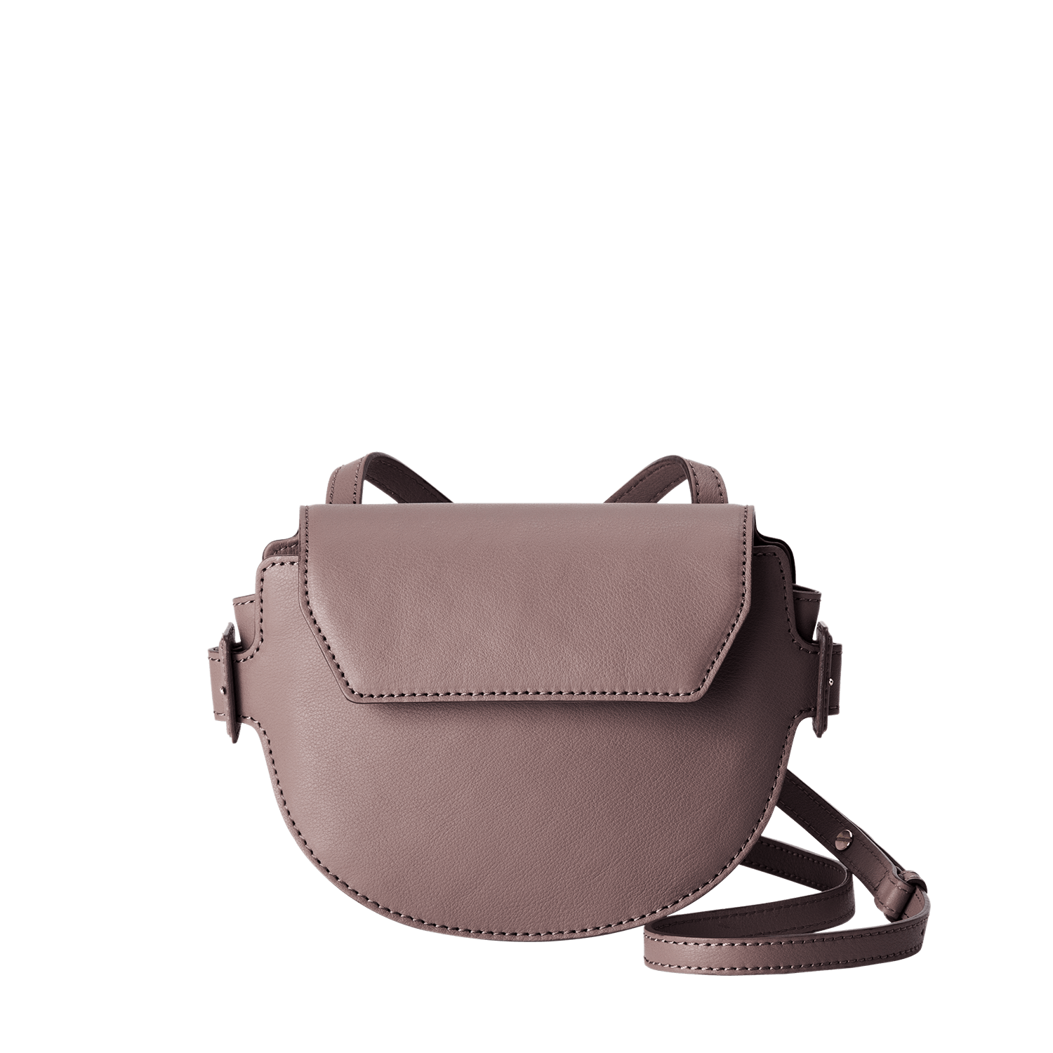 土屋鞄製造所 - 中文官網 - Gusset code 迷你馬鞍包 - 灰粉色