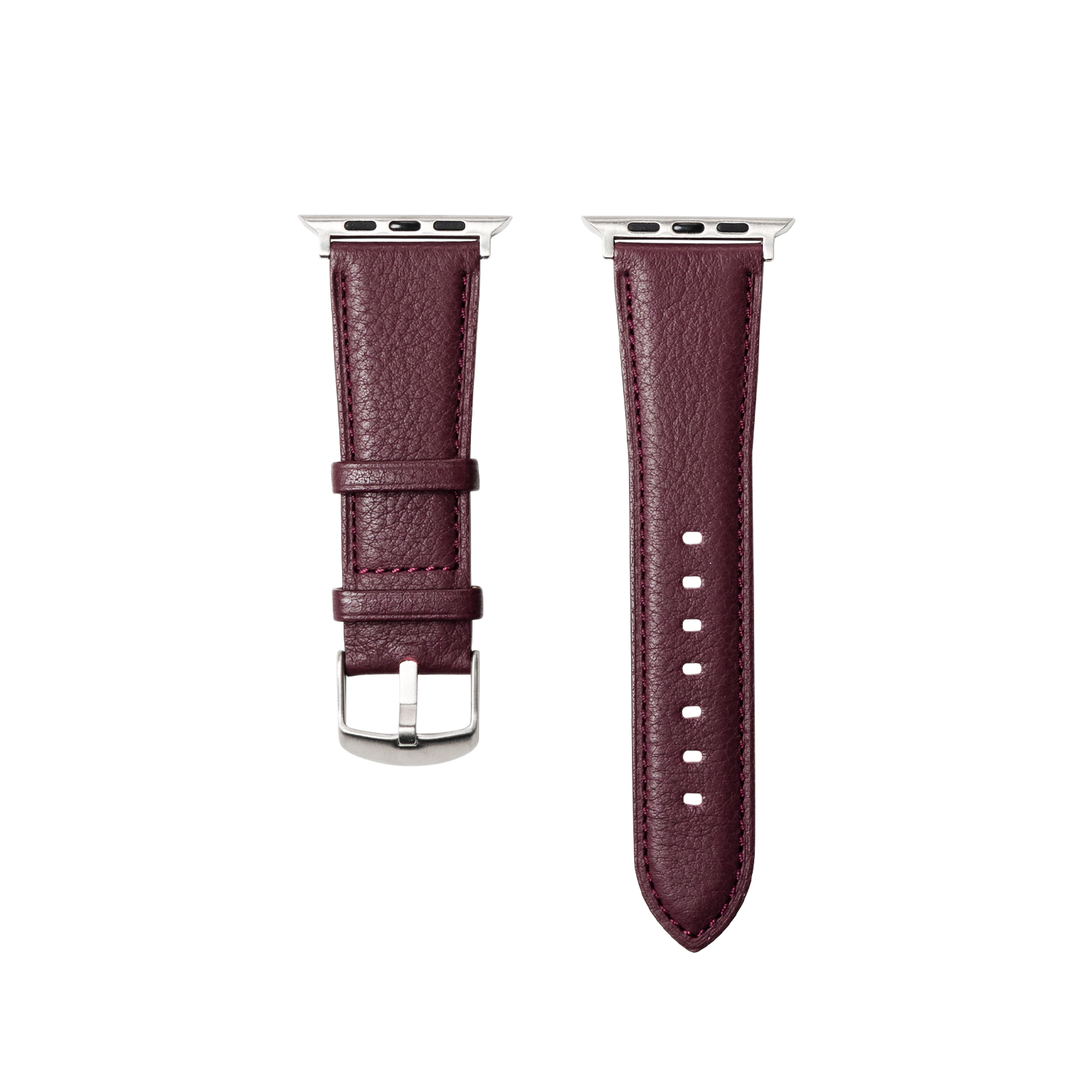 土屋鞄製造所 - 中文官網 - Apple Watch 皮革錶帶(Gusset Code) - 暗紅色 / L