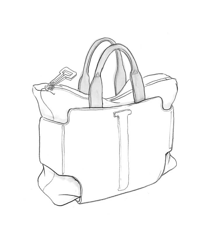 Rough Sketch: Tote Bag 托特包設計手稿