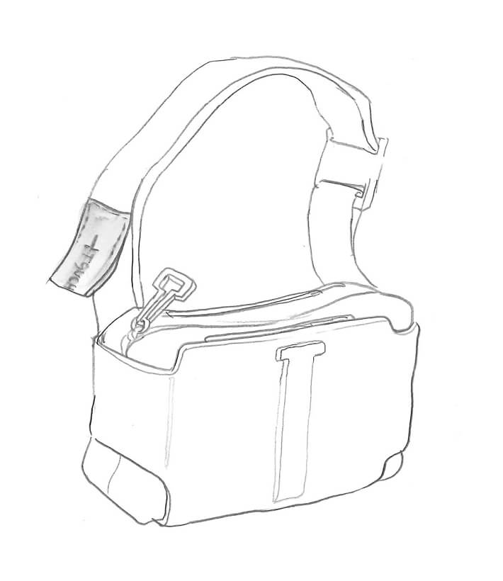 Rough Sketch: Crossbody Bag 斜背腰包設計手稿
