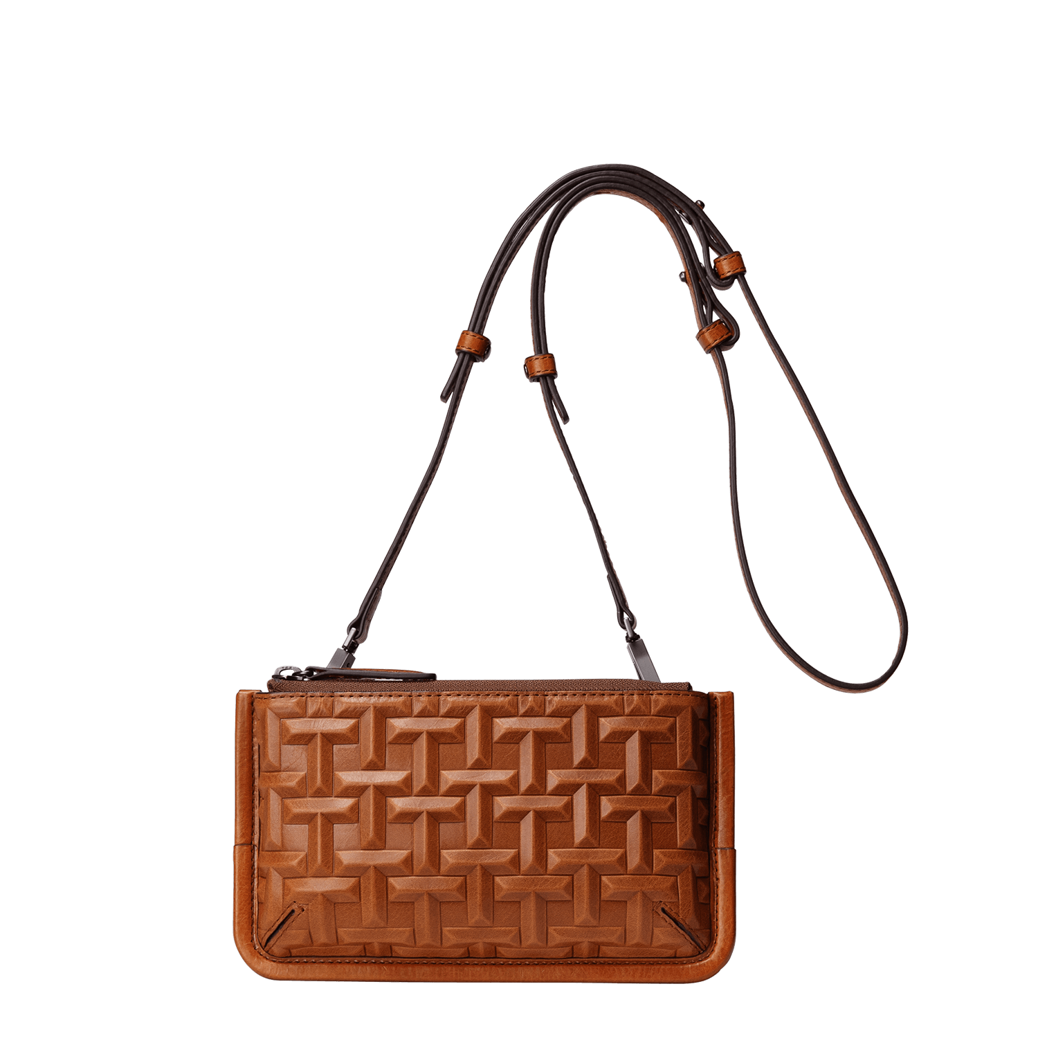 土屋鞄製造所 - 中文官網 - TSUCHIYA 迷你輕薄斜背包 - 棕色