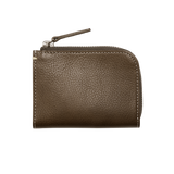 土屋鞄製造所 - 中文官網 - L型拉鍊短夾(Vachetta Milled Leather) - 霧灰棕色