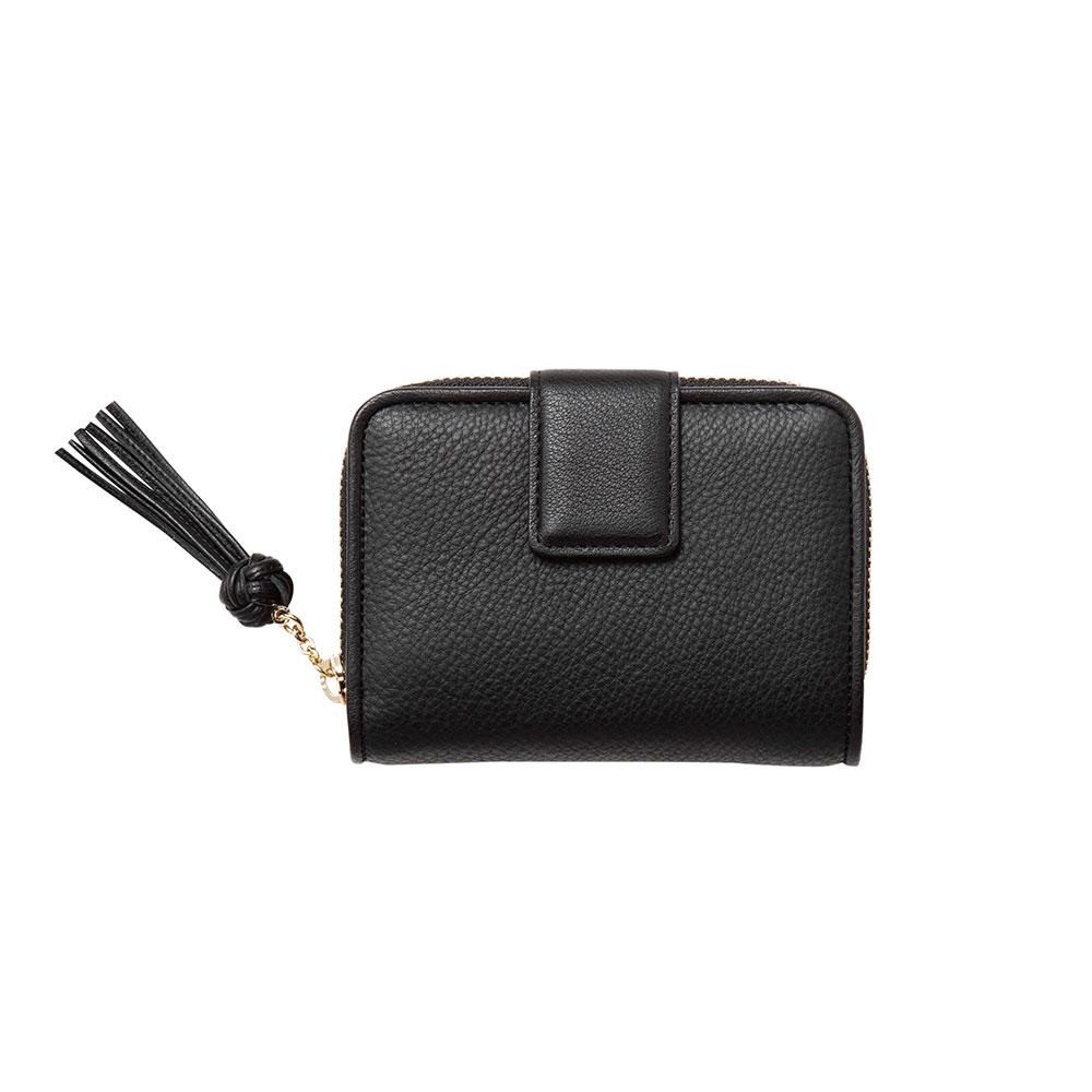 土屋鞄製造所 - 中文官網 - Gusset code 中型拉鍊短夾 - 墨黑色