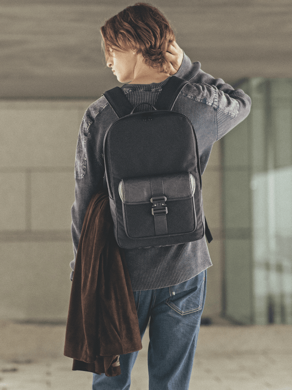 CORDURA®×皮革 窄版後背包