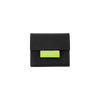 土屋鞄製造所 - 中文官網 - LEATHER SMALL WALLET 025 - 黑色×萊姆綠