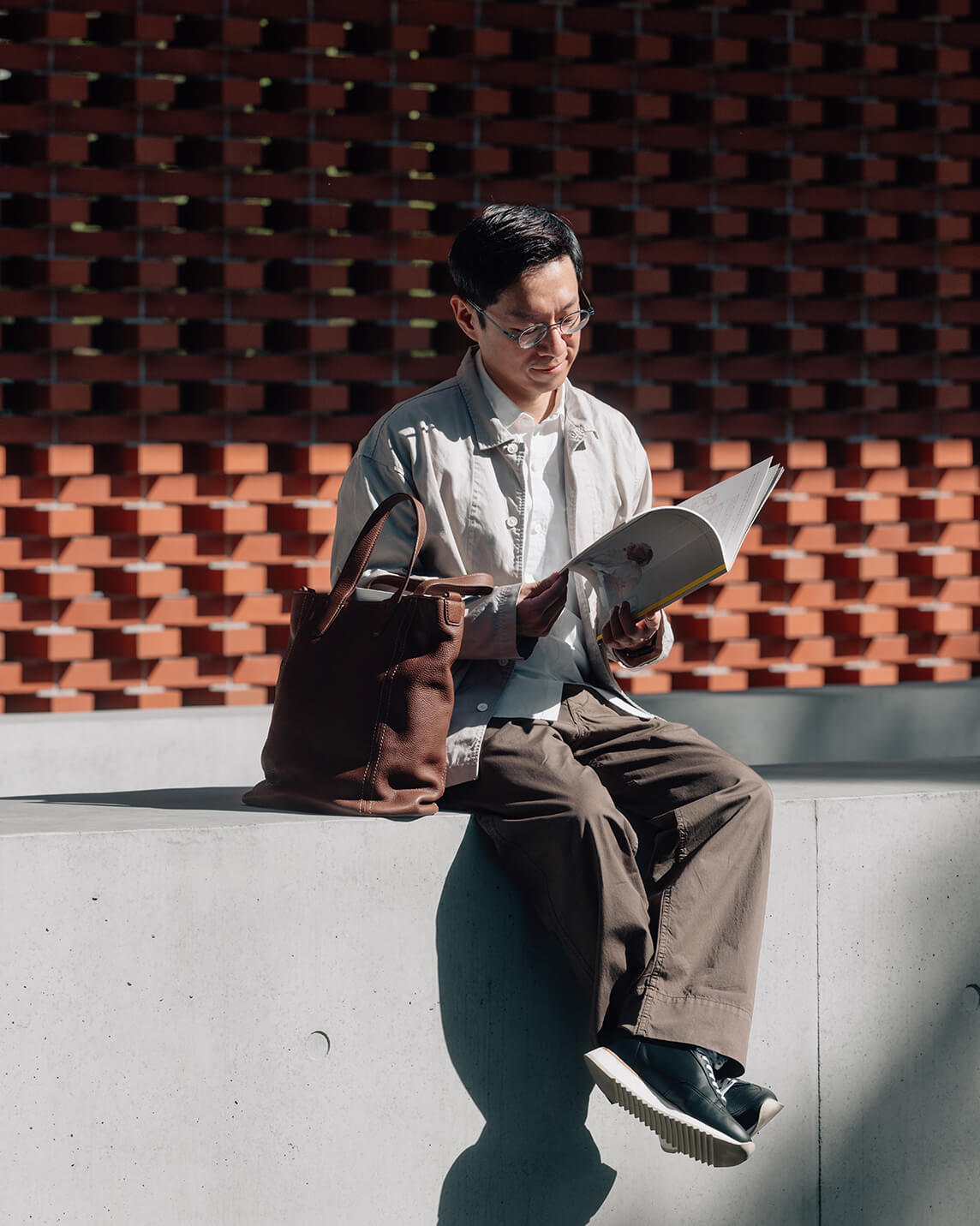 Tone Oilnume 兩用直式托特包