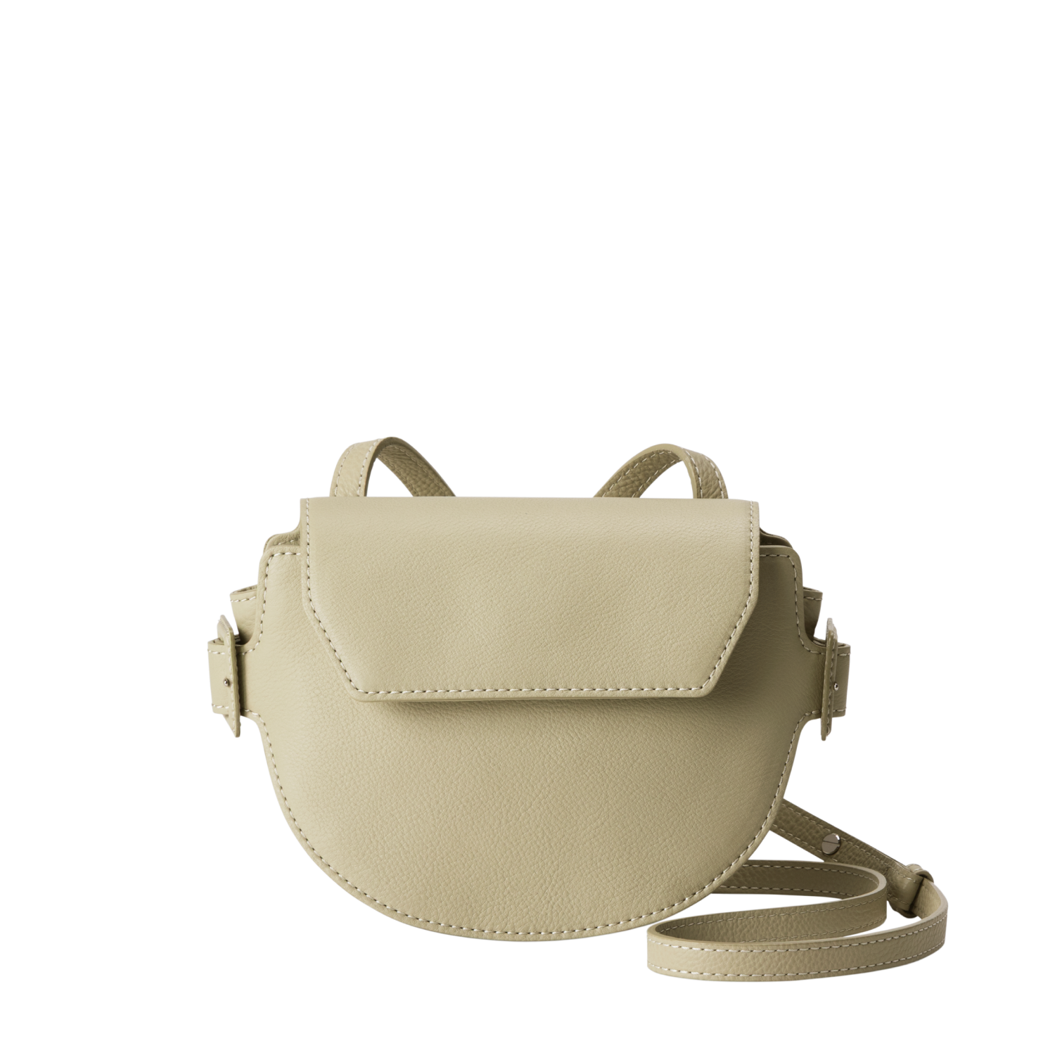 土屋鞄製造所 - 中文官網 - Gusset code 迷你馬鞍包 - 蘑菇白色