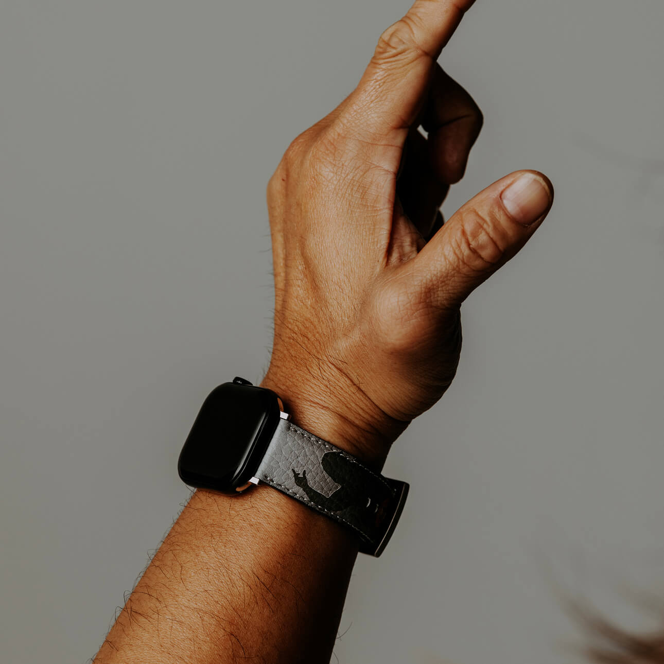 新日本職業摔角 棚橋選手コラボ レザーウォッチバンド Apple Watch用 L / S