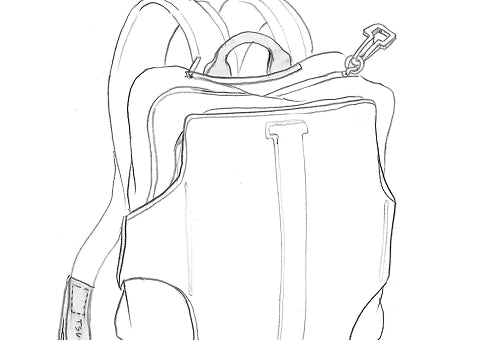 32 Rough Sketch: Backpack
後背包設計手稿