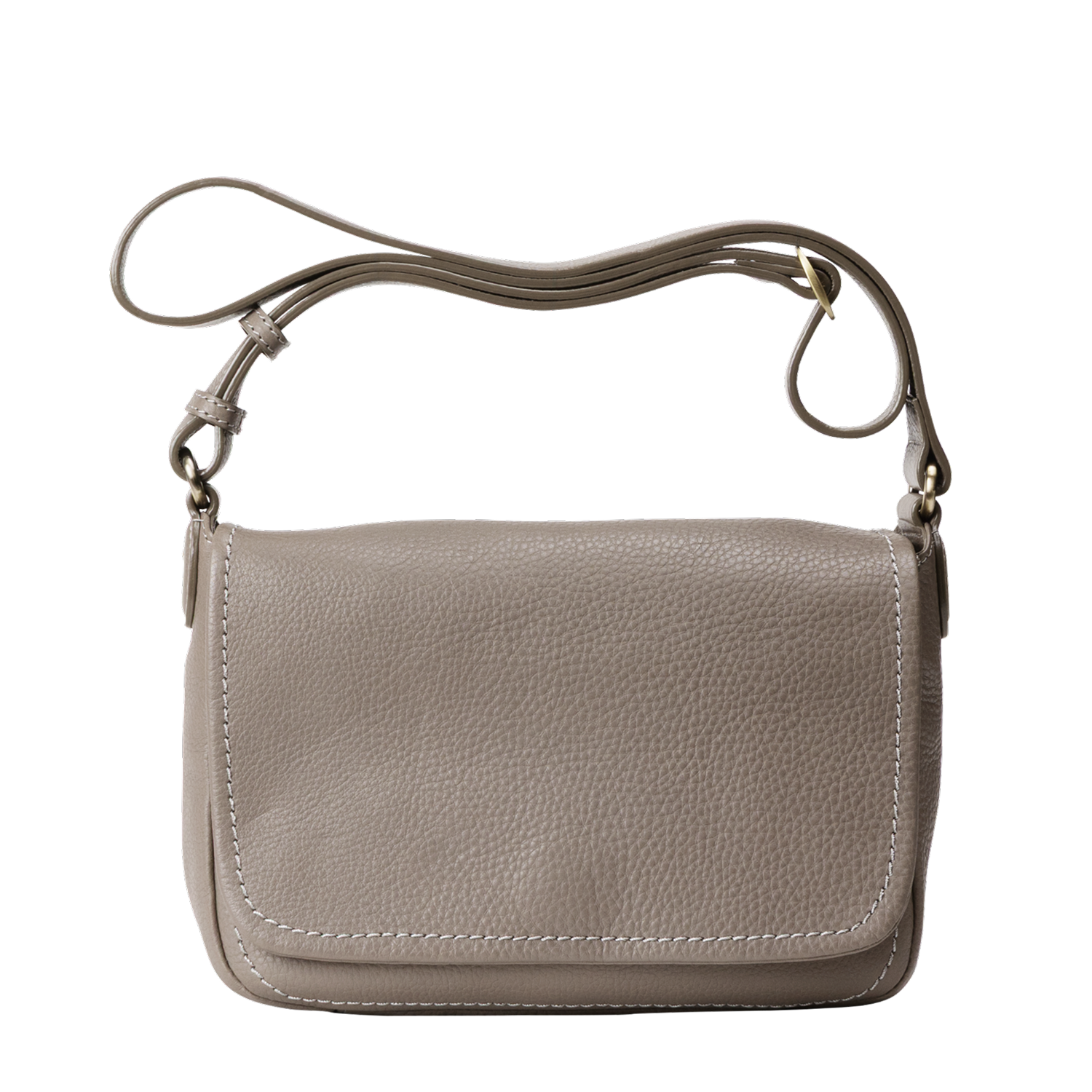 土屋鞄製造所 - 中文官網 - Tone Oilnume 中型斜背包 - 暮光暖灰色